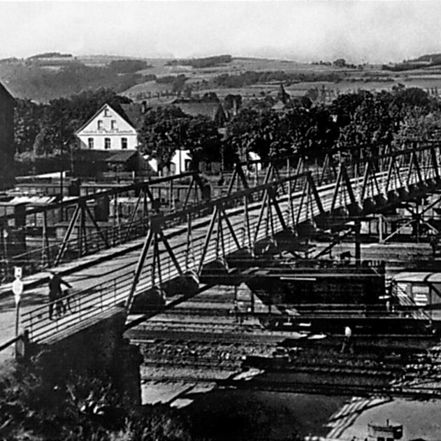 Eisenbahnbrücke von 1892 | Quelle: Gemeindearchiv Neuenmarkt